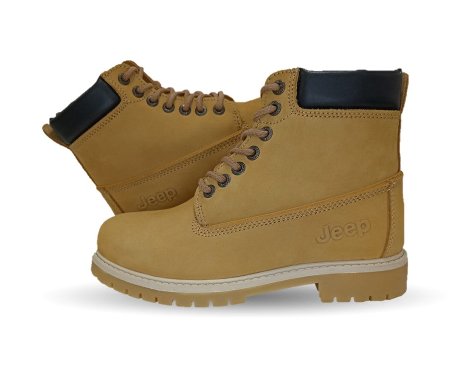 Botas Casuales de piel Jeep 3801 Miel para hombre