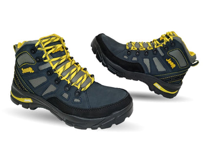 Botas Hiking de piel con casco dieléctrico Jeep 500 Marino para hombre