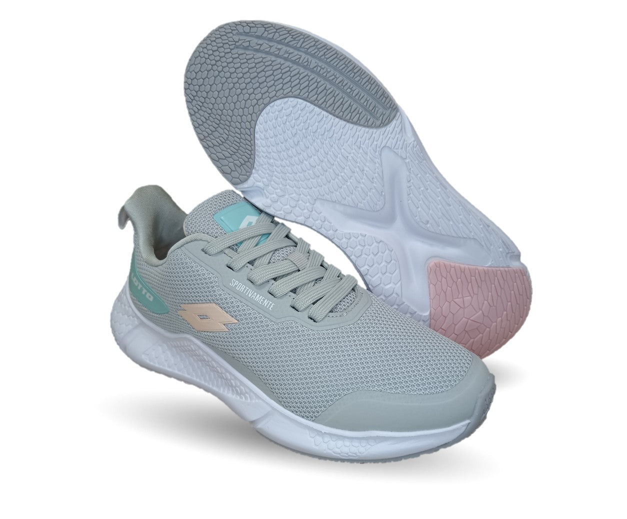 Tenis Deportivo Lotto 2038 Luz/Gris para mujer