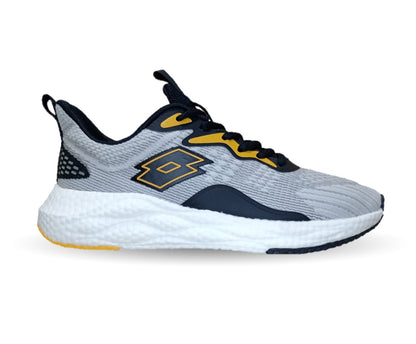 Tenis Deportivos Lotto 8037 Gris/Naranja para hombre