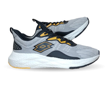 Tenis Deportivos Lotto 8037 Gris/Naranja para hombre