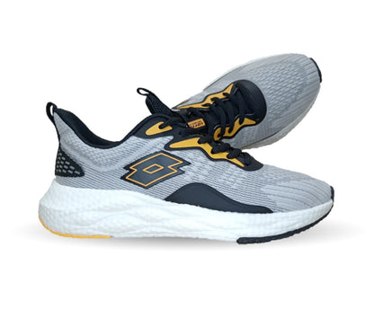 Tenis Deportivos Lotto 8037 Gris/Naranja para hombre