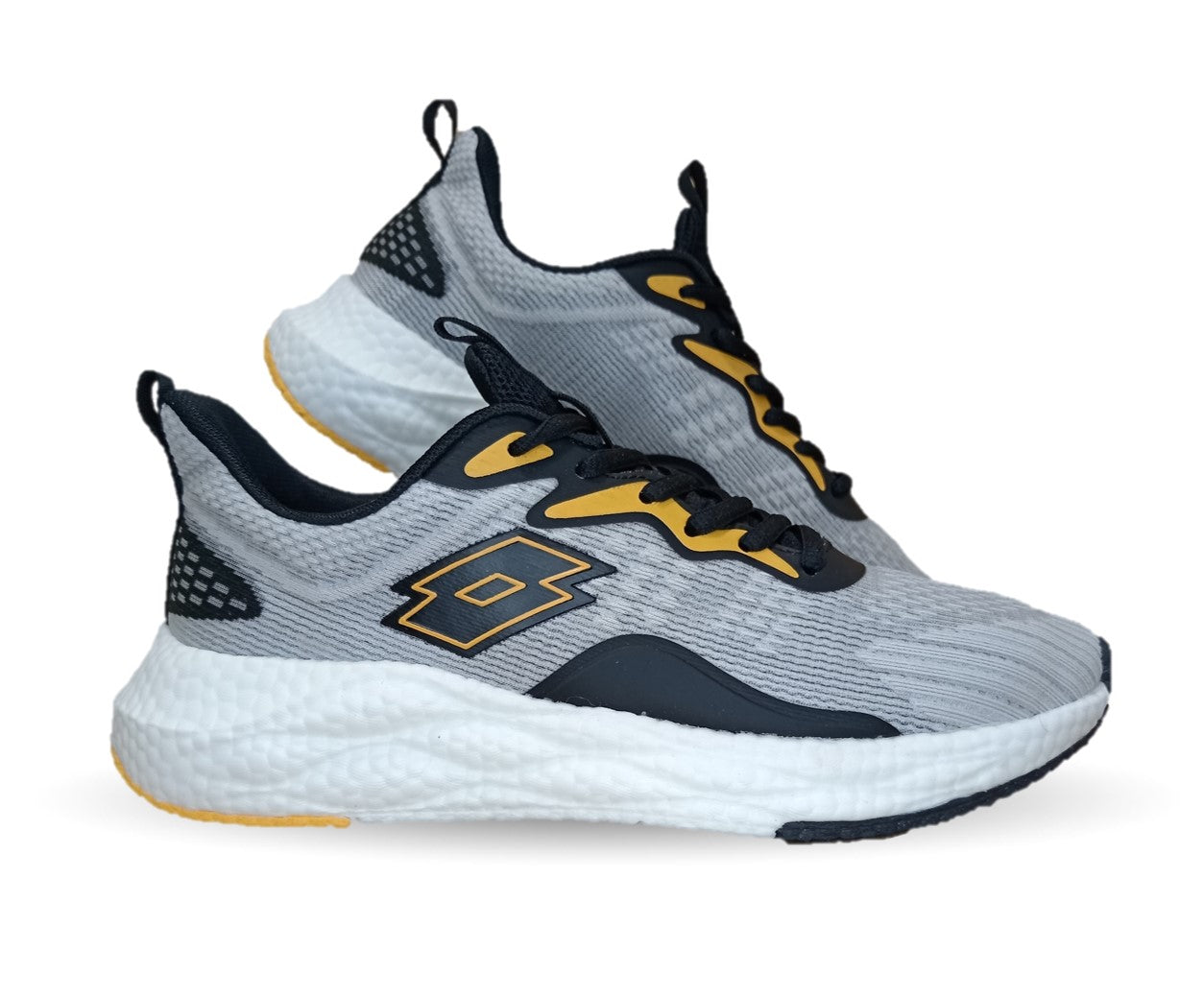 Tenis Deportivos Lotto 8037 Gris/Naranja para hombre