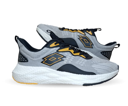 Tenis Deportivos Lotto 8037 Gris/Naranja para hombre