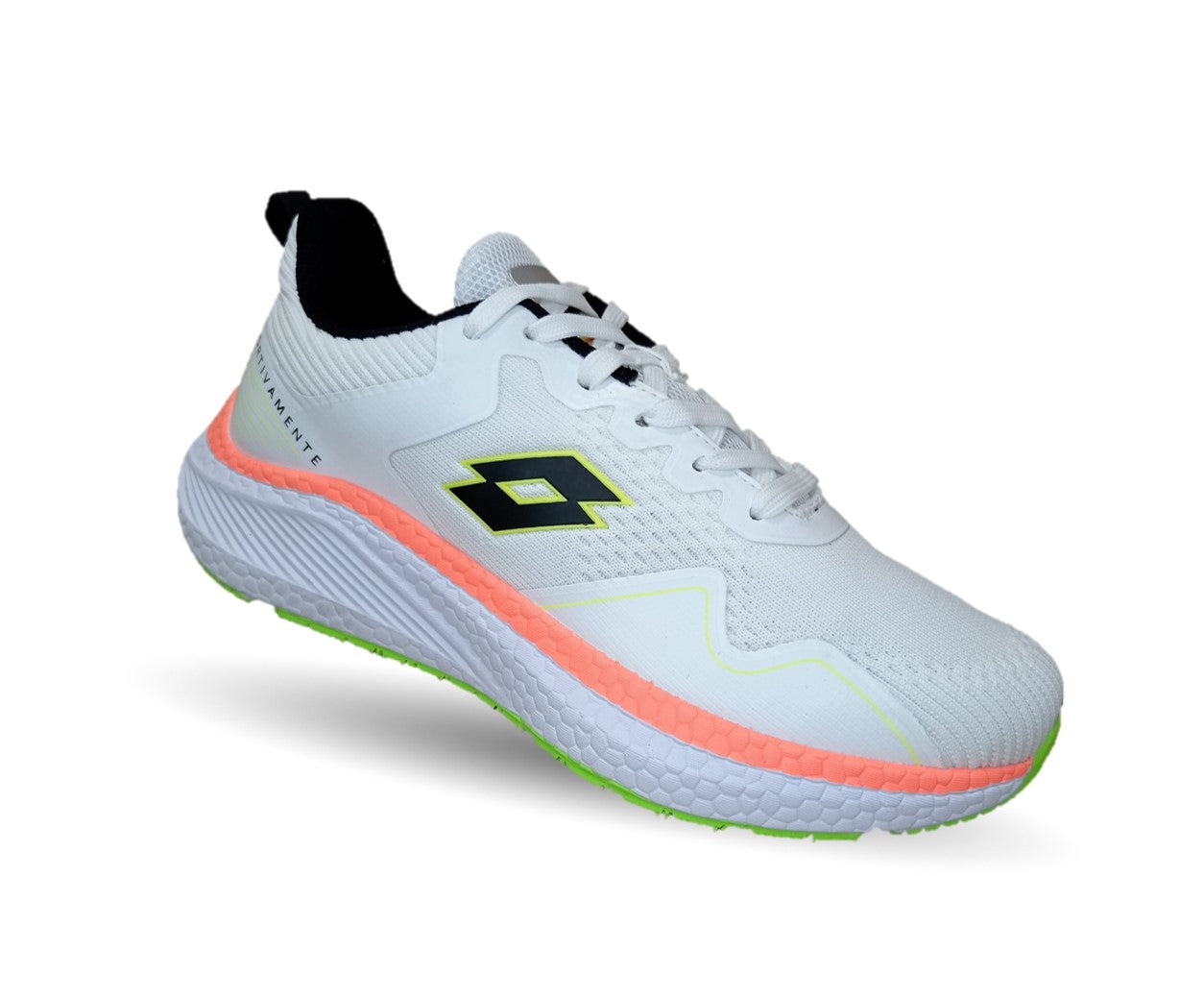 Tenis Deportivos Lotto 9102 Blanco/Neon para hombre