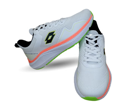Tenis Deportivos Lotto 9102 Blanco/Neon para hombre
