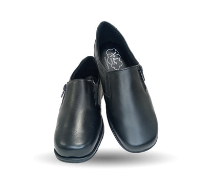 Zapato de Confort de piel Nube 2025 Negro para mujer