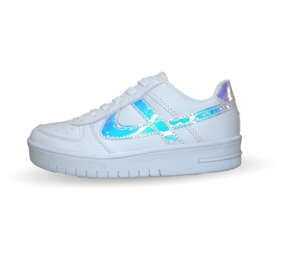 Tenis Urbano Panam 674 Blanco/Plata para mujer