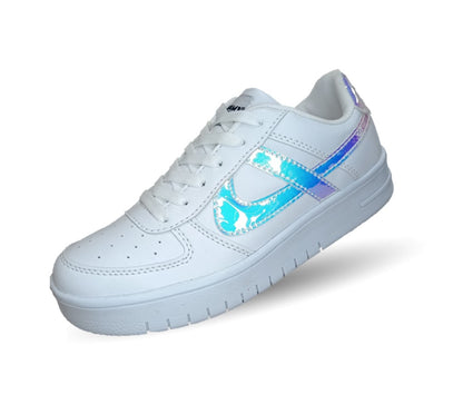 Tenis Urbano Panam 674 Blanco/Plata para mujer