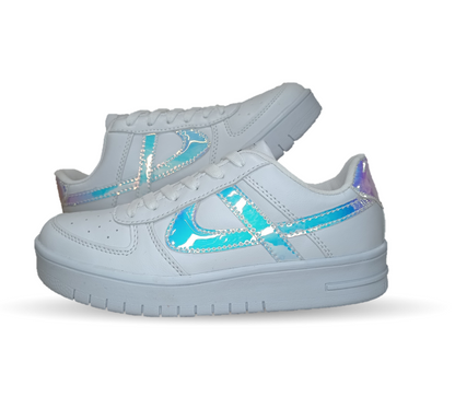 Tenis Urbano Panam 674 Blanco/Plata para mujer