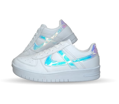 Tenis Urbano Panam 674 Blanco/Plata para mujer
