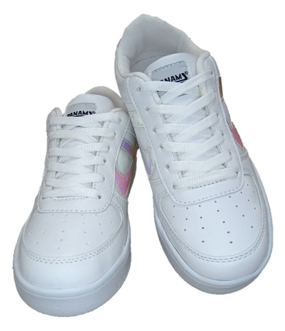 Tenis Urbano Panam 674 Blanco/Plata para mujer