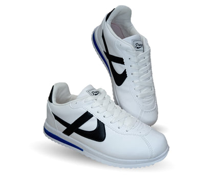 Tenis Urbano Panam 848 Color Blanco/Negro Unisex para hombre y mujer