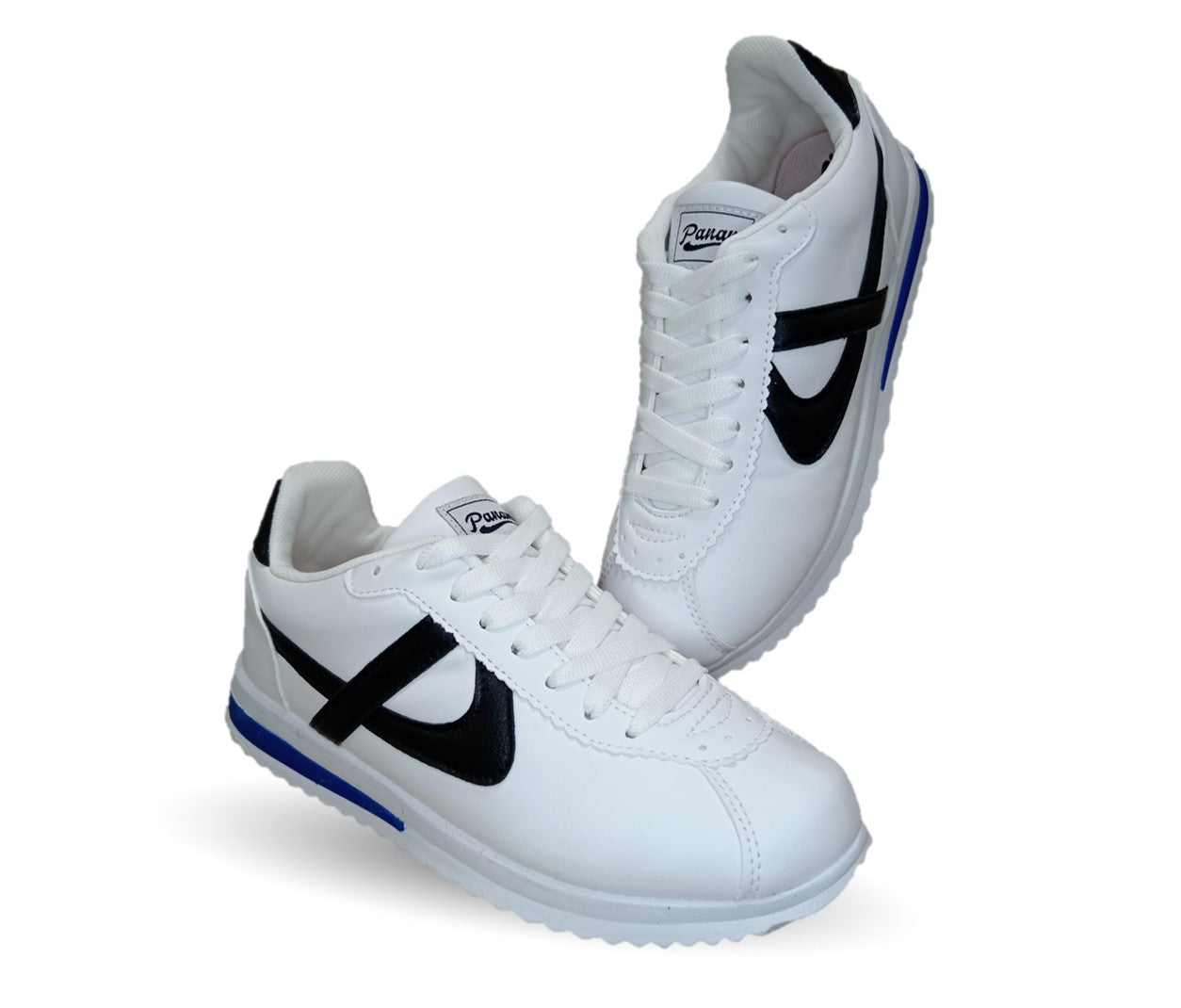 Tenis Urbano Panam 848 Color Blanco/Negro Unisex para hombre y mujer