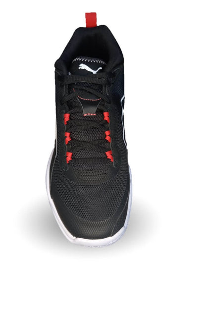 Tenis Deportivo Puma 4101 Negro/Blanco/Rojo para hombre