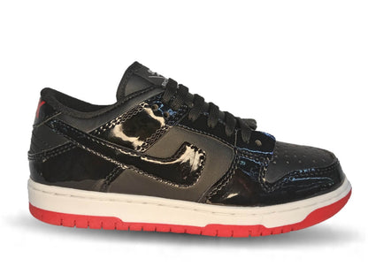 Tenis Urbano Snik 310 Charol Negro/Rojo Unisex para mujer y hombre