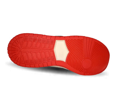 Tenis Urbano tipo Bota Snik 320 Gris/Negro/Rojo Unisex para mujer y hombre