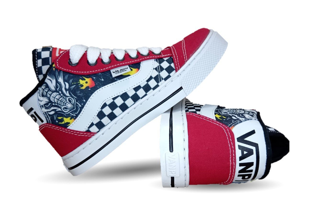 Tenis Urbano Vanpi 730 Rojo Unisex para mujer y hombre