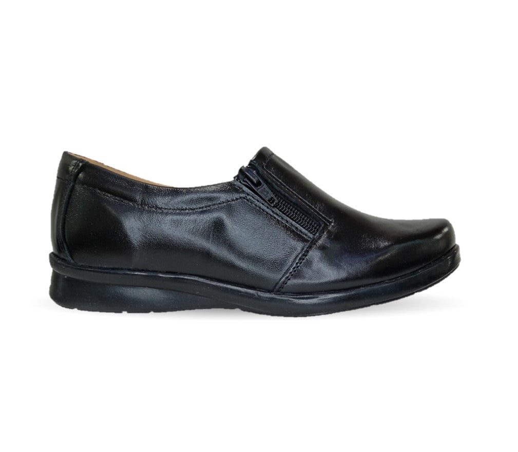 Zapato de Confort de piel Varenka 468 Negro para mujer