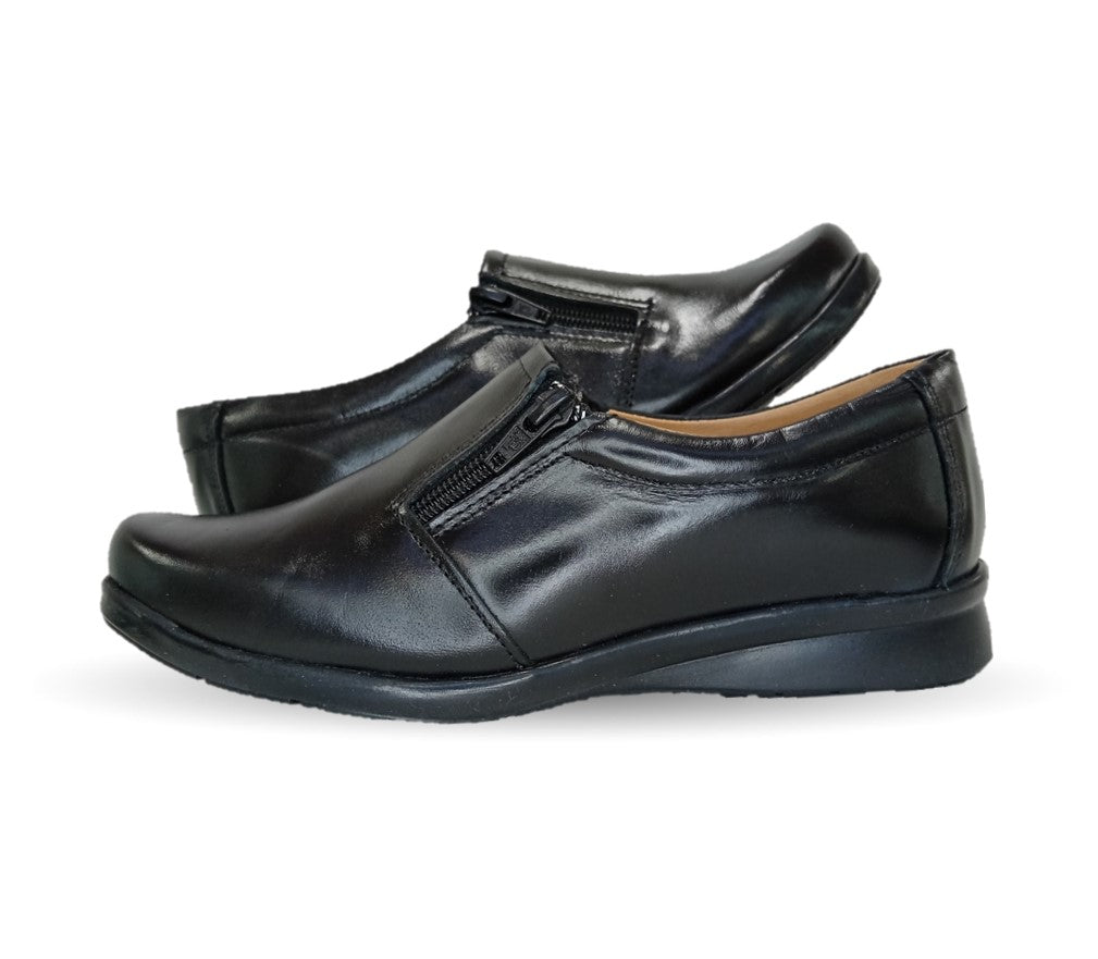 Zapato de Confort de piel Varenka 468 Negro para mujer
