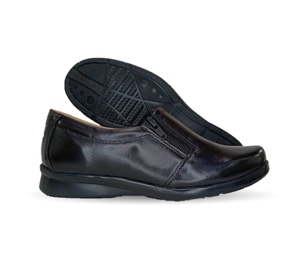 Zapato de Confort de piel Varenka 468 Negro para mujer