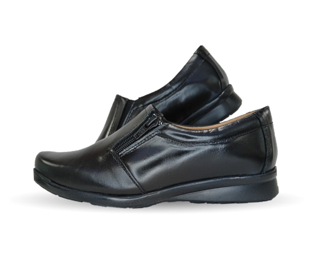 Zapato de Confort de piel Varenka 468 Negro para mujer