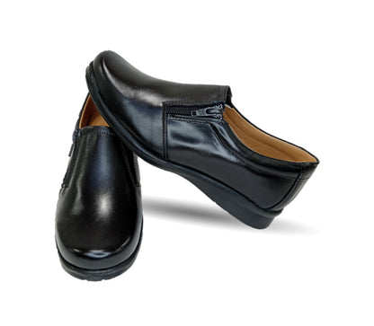 Zapato de Confort de piel Varenka 468 Negro para mujer