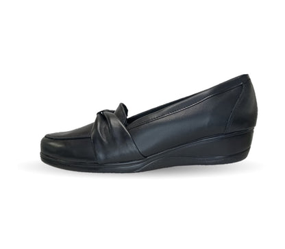 Zapato de Confort de piel Varenka 627 Negro para mujer