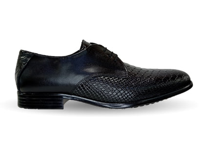 Zapato de Vestir de piel Viakentto 401 Negro para hombre