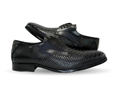 Zapato de Vestir de piel Viakentto 401 Negro para hombre
