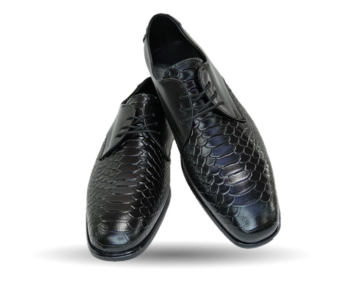 Zapato de Vestir de piel Viakentto 401 Negro para hombre